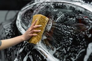 shiny car windows restoration